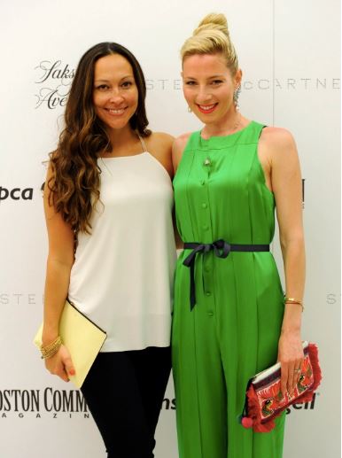 Stella McCartney Fashion Show at Saks Fifth Avenue, Boston. Jessica Diaz, left, and Alisa Kapinos are seen during a Massachusetts Society for the Prevention of Cruelty to Animals (MSPCA) cocktails with Stella McCartney at Saks Fifth Avenue in Boston on Tuesday. Staff photo by Christopher Evans