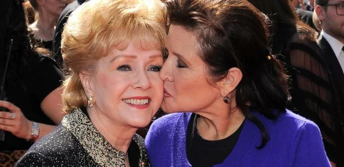 Debbie Reynolds and Carrie Fisher