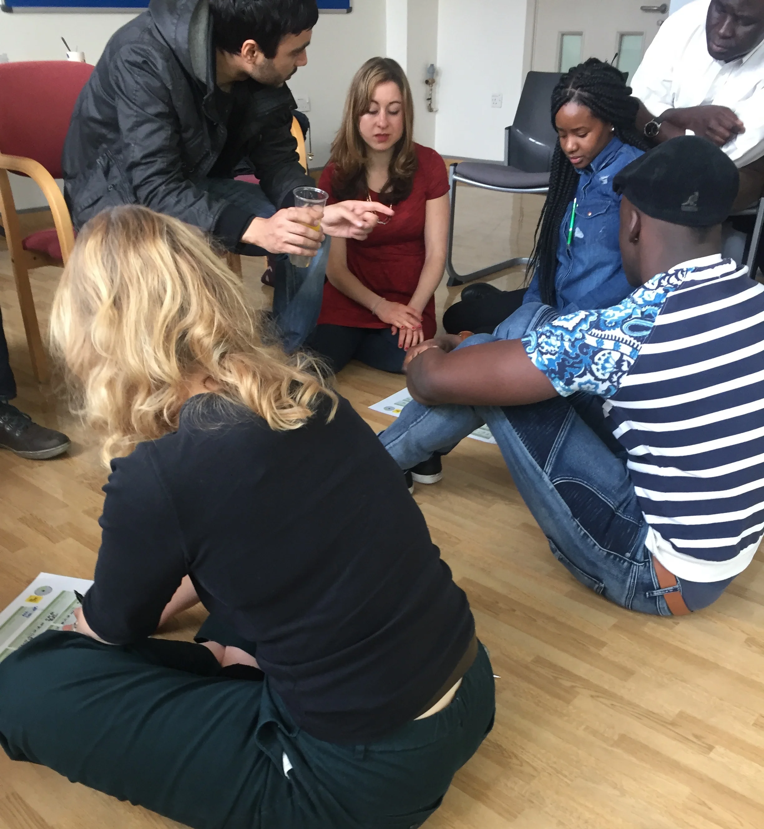 Getting down to the detail. A team map their patient mix.