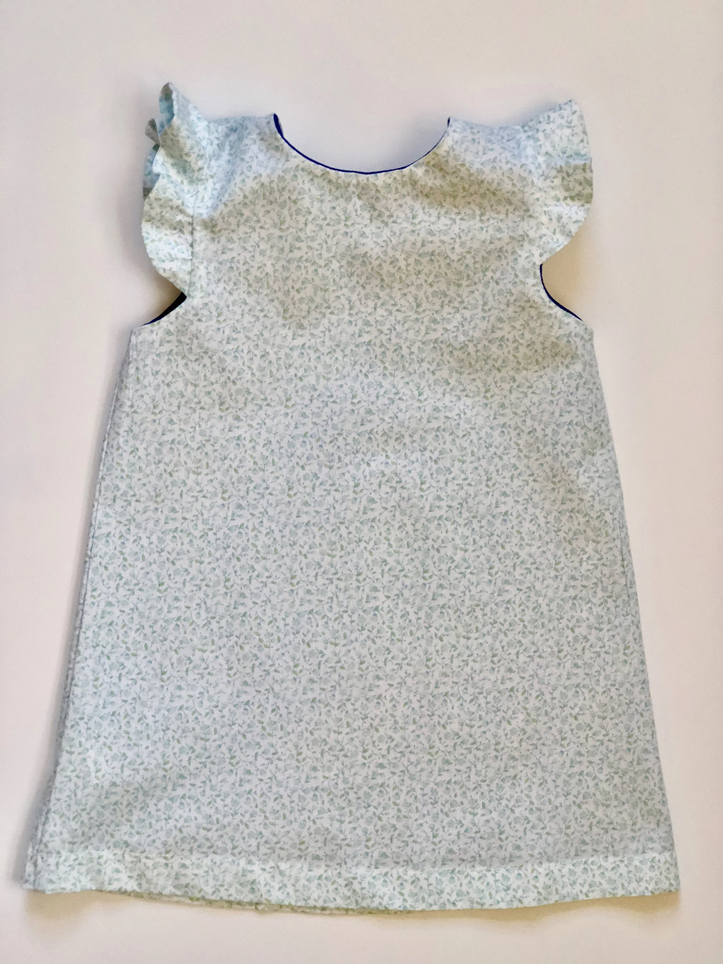 pale blue floral dress
