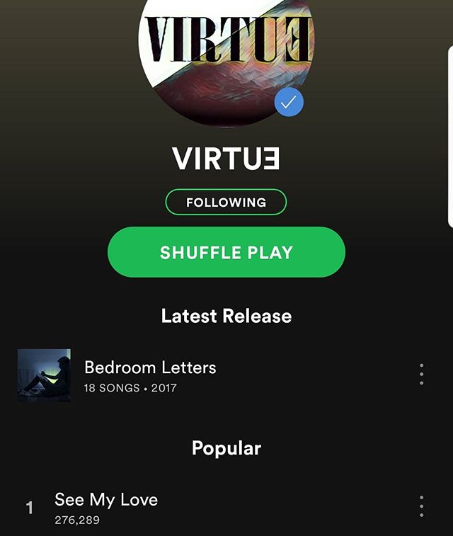 Thank you to everyone who streamed #seemylove #virtuemusic