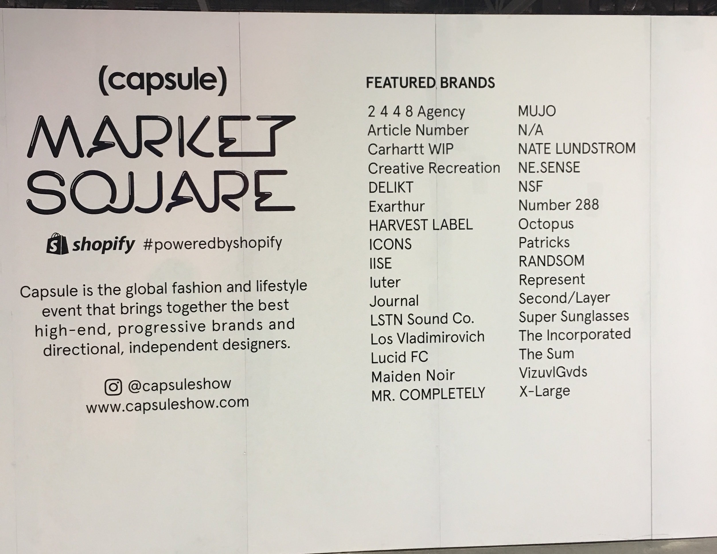 Worth a post all on its own: how fashion and trade show management partner with their e-commerce platform (10 years ago, no one would know who or how your commerce was programmed and delivered) . . . .