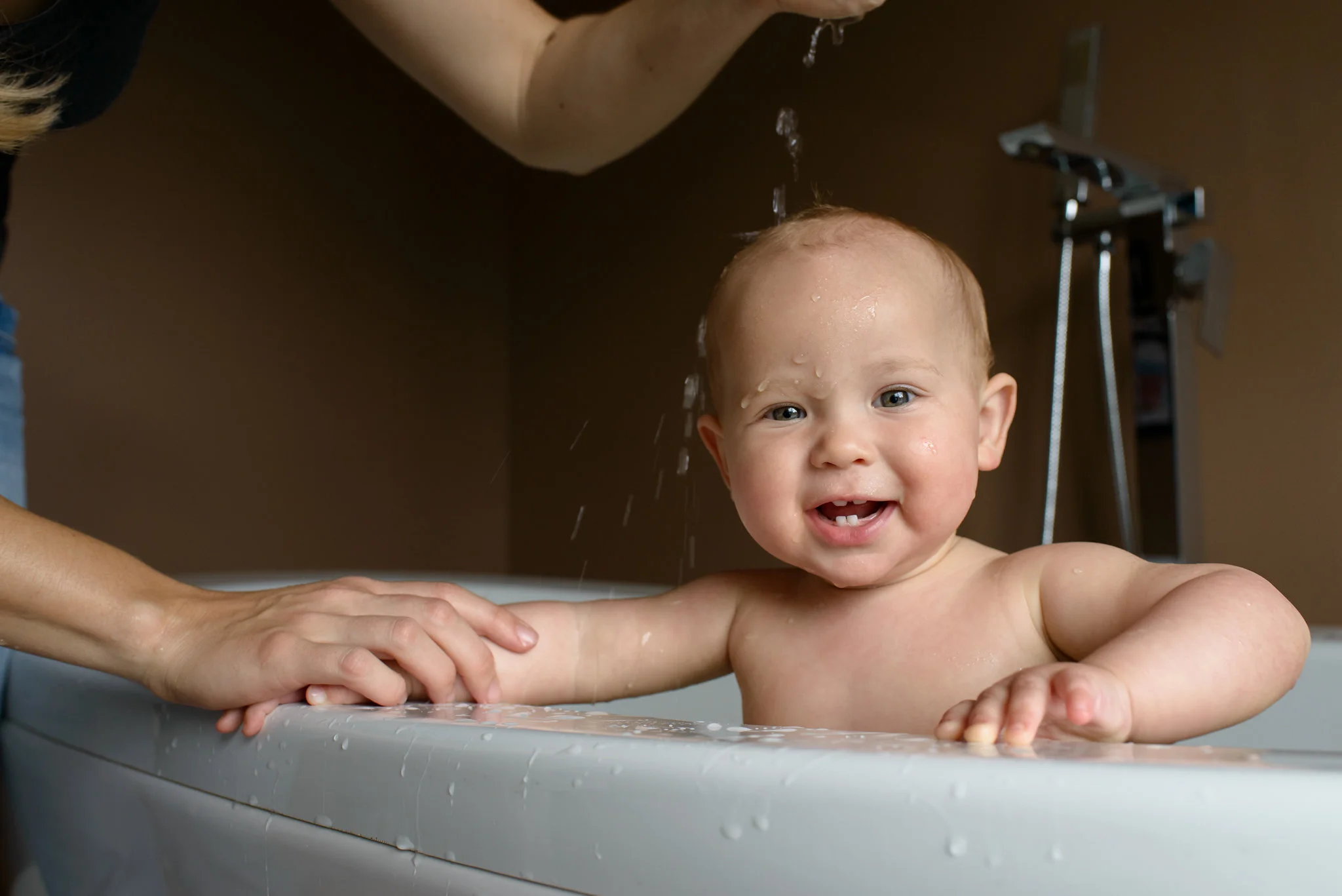 How to Give a Newborn Baby a Bath — Water Baby