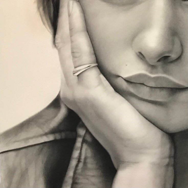 Detail, charcoal