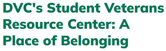 DVC Student Veteran Resource Center