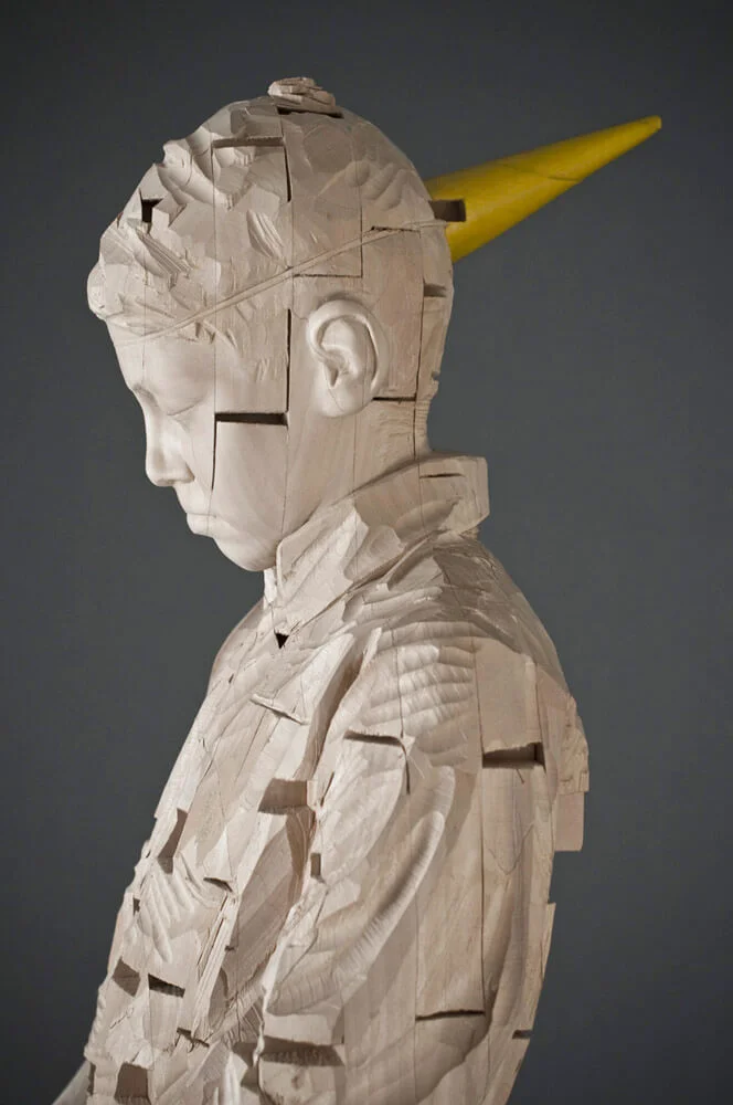 I see islands (dettaglio), 2008, legno, 174 x 40 x 50 cm