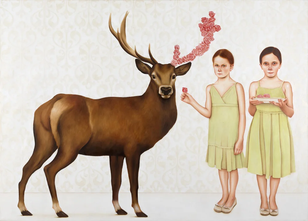 M.Pagani, 'Le buone maniere', 2015, cm.130x180