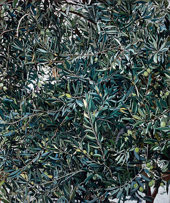 Ain Karem - mirto - ‘Magnificat’ - marzo 2015 - Olio su tela di lino, cm 100x100