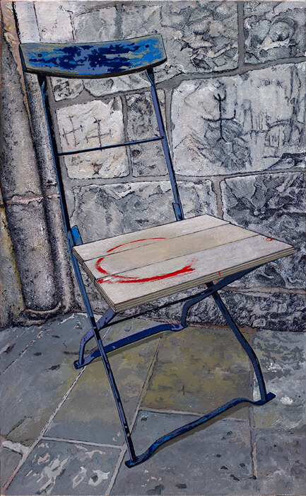 Op. 728 GERUSALEMME 2015 ‘la sproporzione’ febbraio 2016 olio su tela di canapa cm 100x62