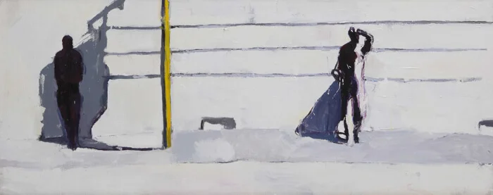 Canicola4, 2012, olio su tela, 50x140 cm