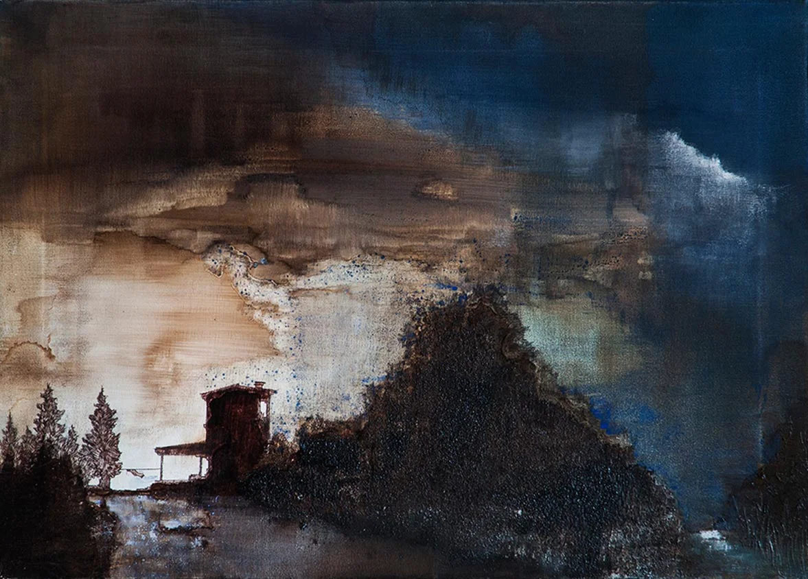Nuovo giorno, 2013, tecnica mista su tela, 50x70 cm
