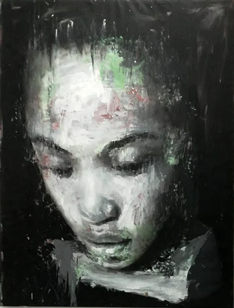 Lei, 2018, acrilico su tela, 193x151 cm