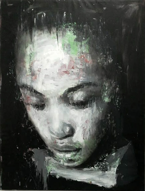 Lei, 2018, acrilico su tela, 193x151 cm