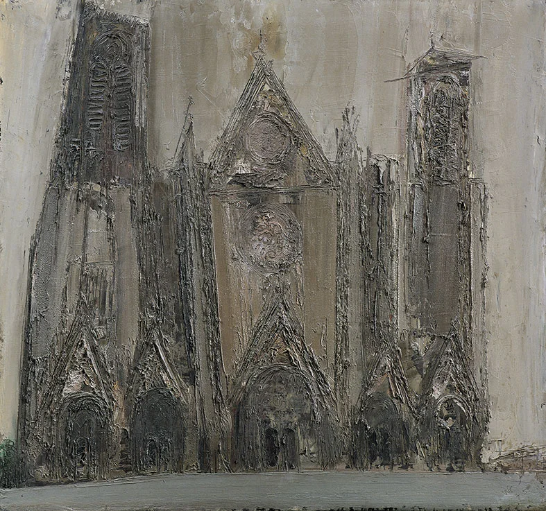 Bourges, 1954, olio su masonite, 96x91 cm