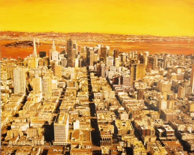 Tommaso Ottieri, San Francisco, 2016, olio su tavola, 120x150 cm