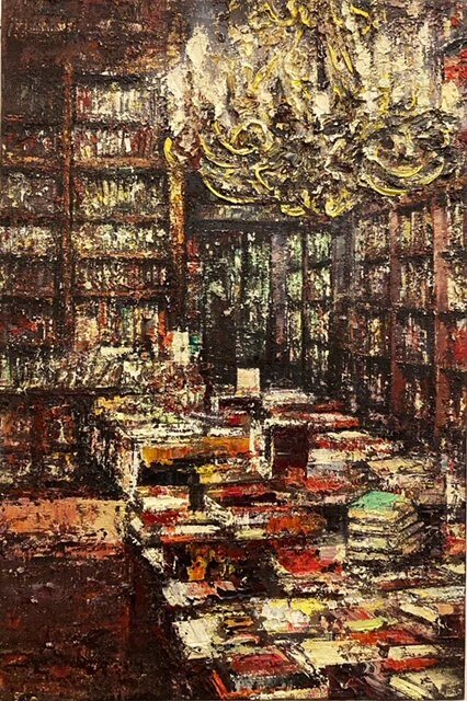 Massimo Giannoni, Libreria, 2020, 60x40 cm