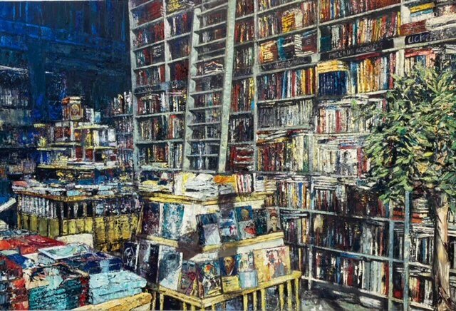 Massimo Giannoni, Senza titolo, 2021, olio su tela, 135x200 cm
