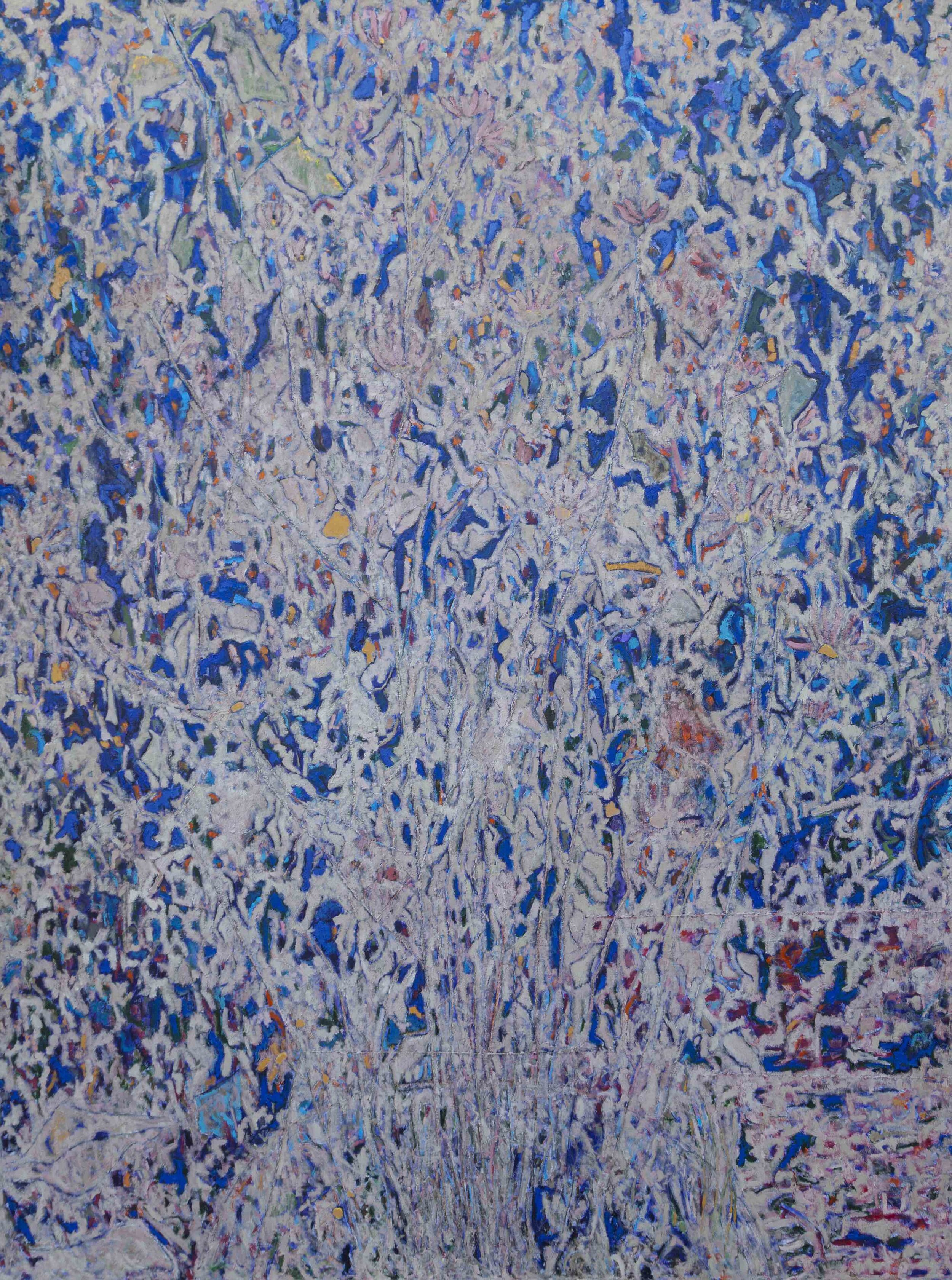 Fiori di carta, 2021, olio su tela, 200x150 cm