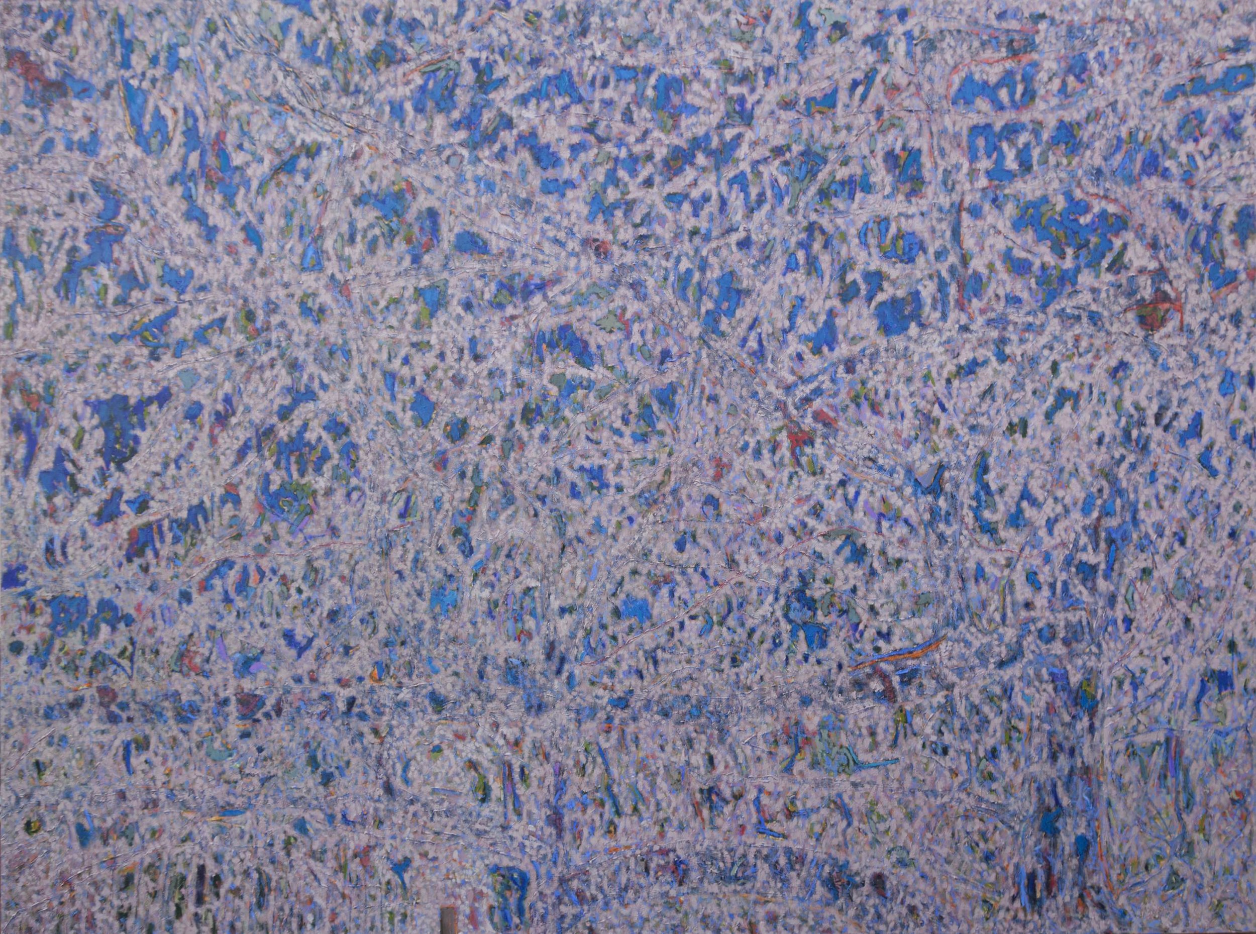 Siamo bosco, 2020, olio su tela, 150x200 cm