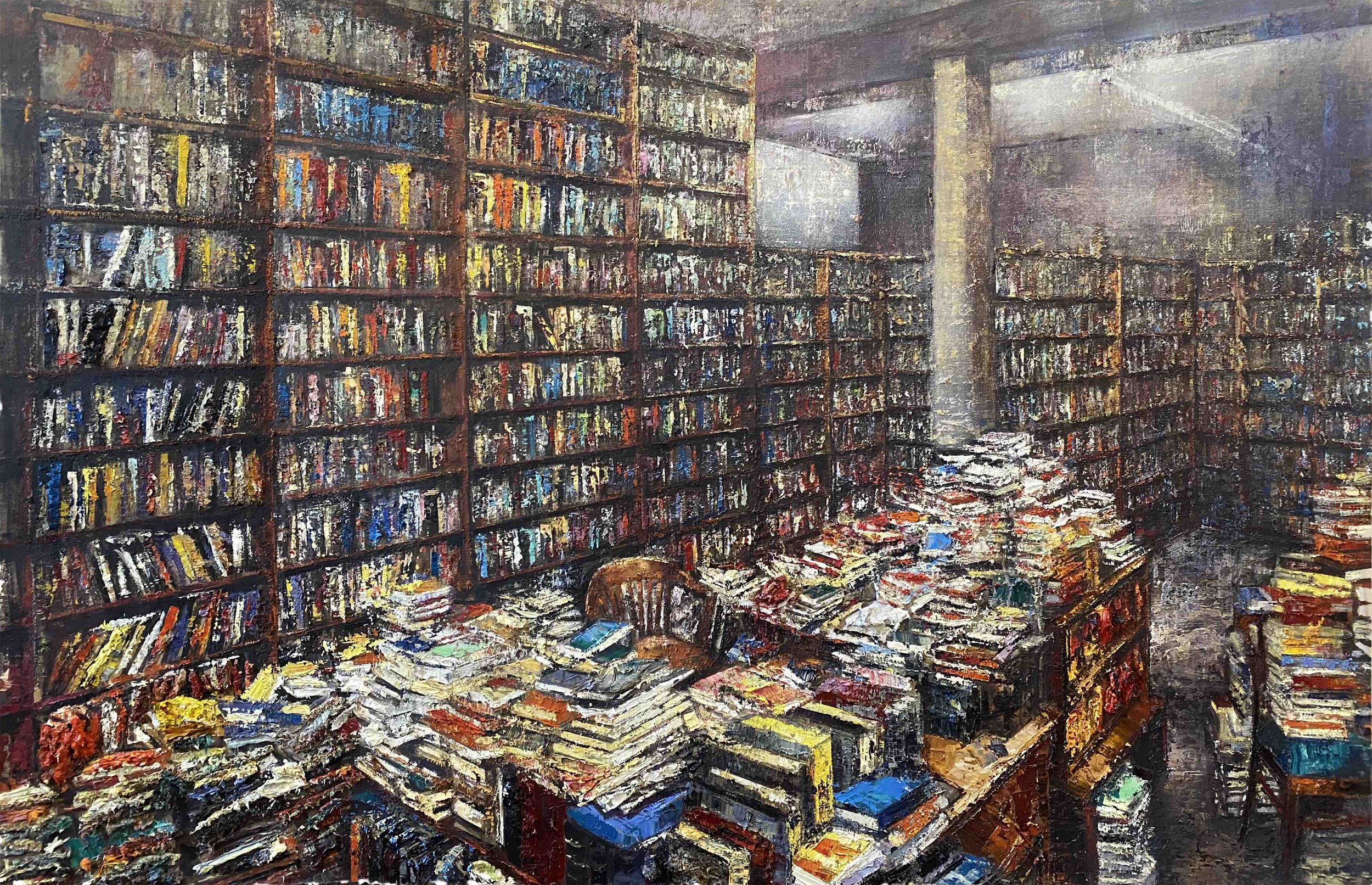 Massimo Giannoni, 2022, Bookstore, 130x200 cm
