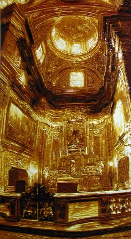 ST, olio su tavola, 250x150 cm