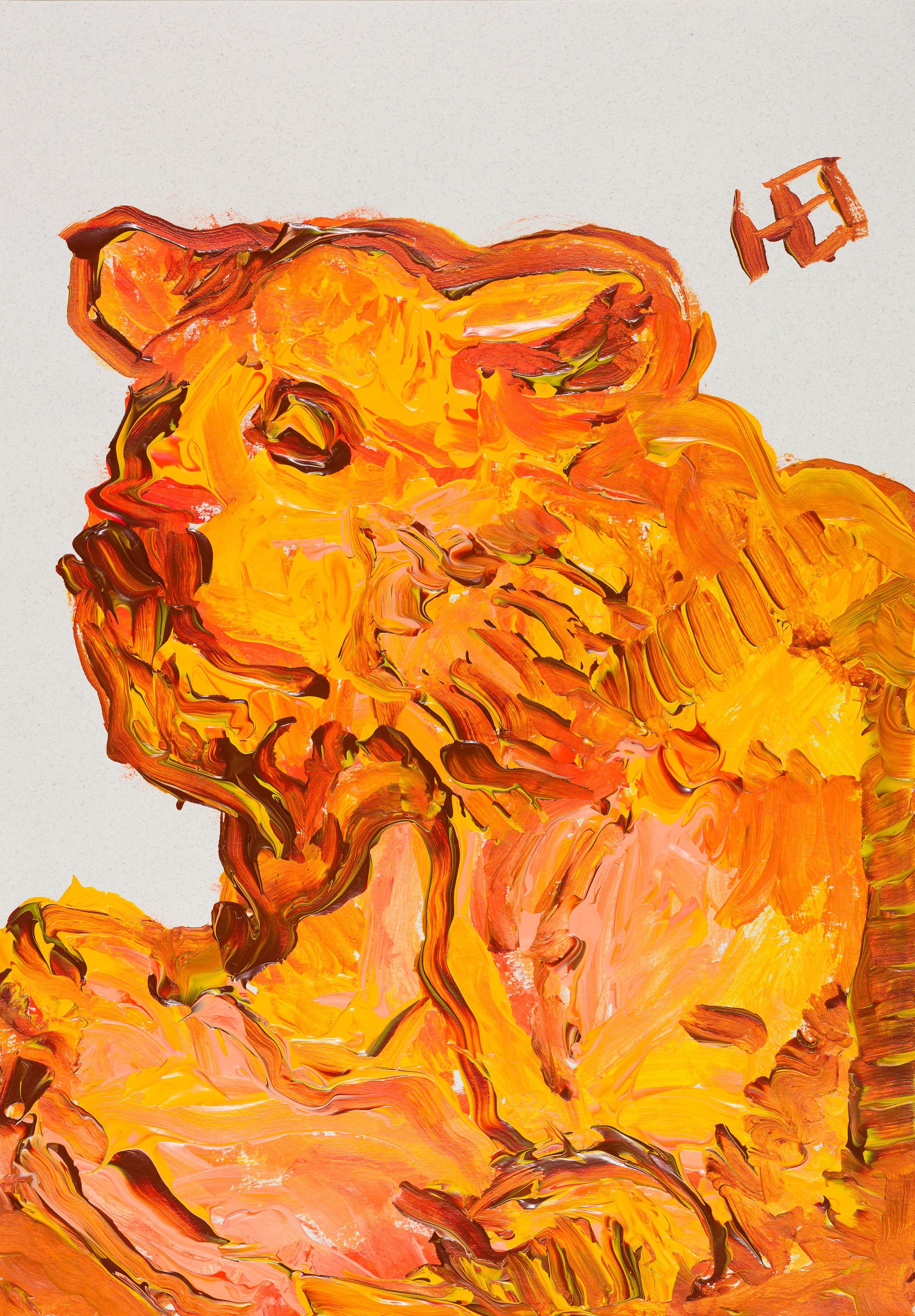 Sans titre, acrilico, 21x29,7 cm. 2020