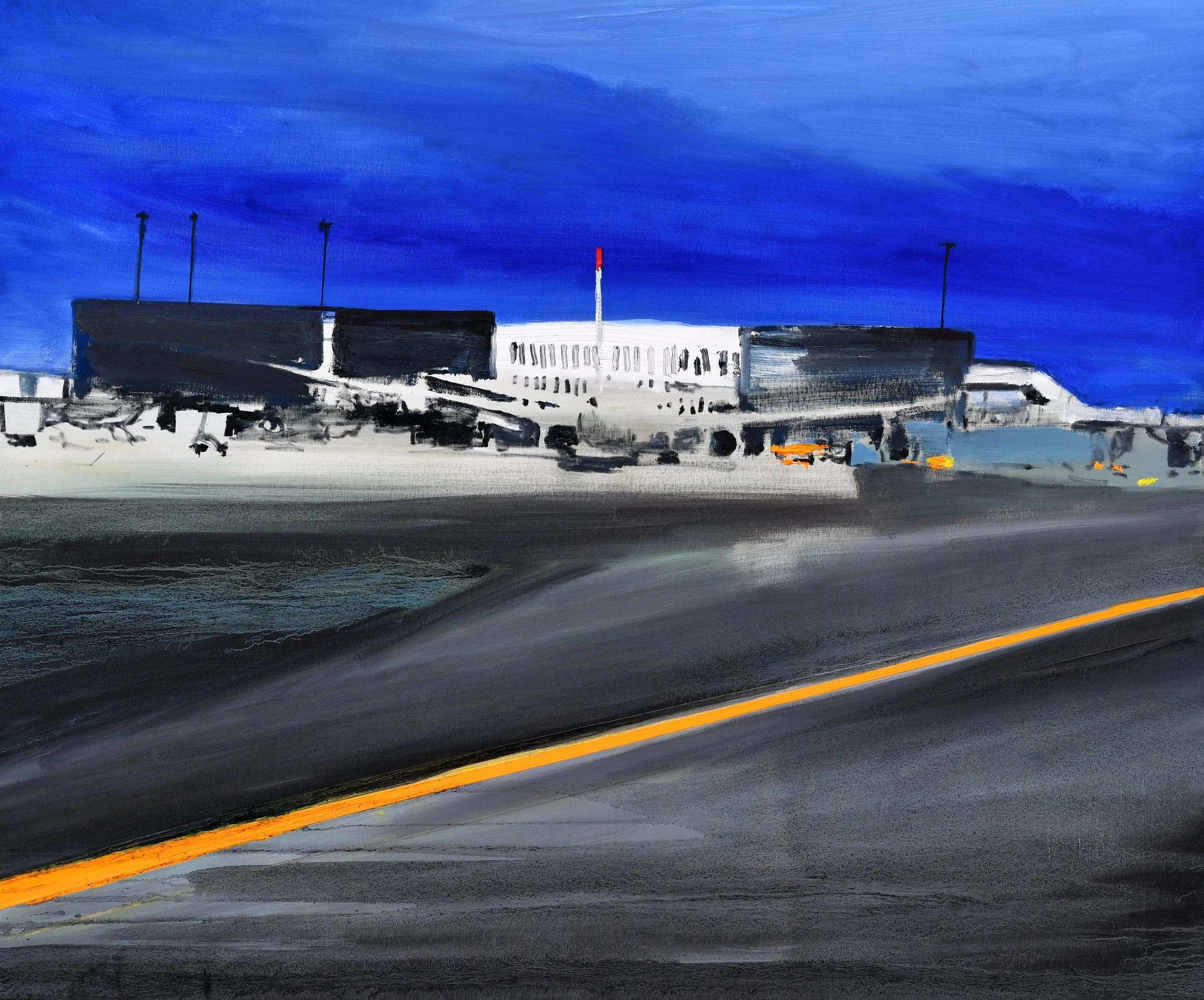 Airport 2026 olio su tela 120x100cm