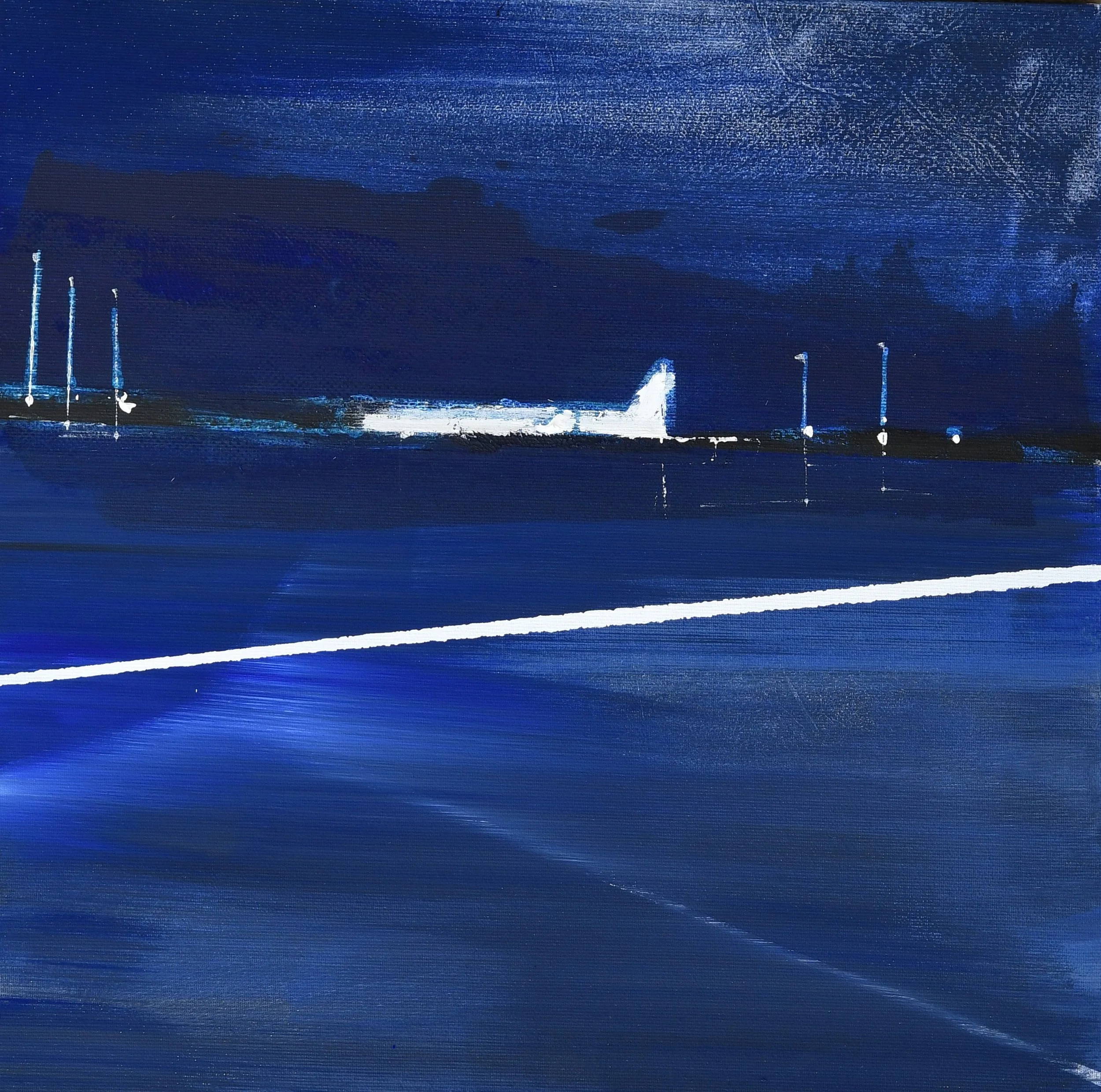 Notturno 2026 acrilico su tela 40x40cm 