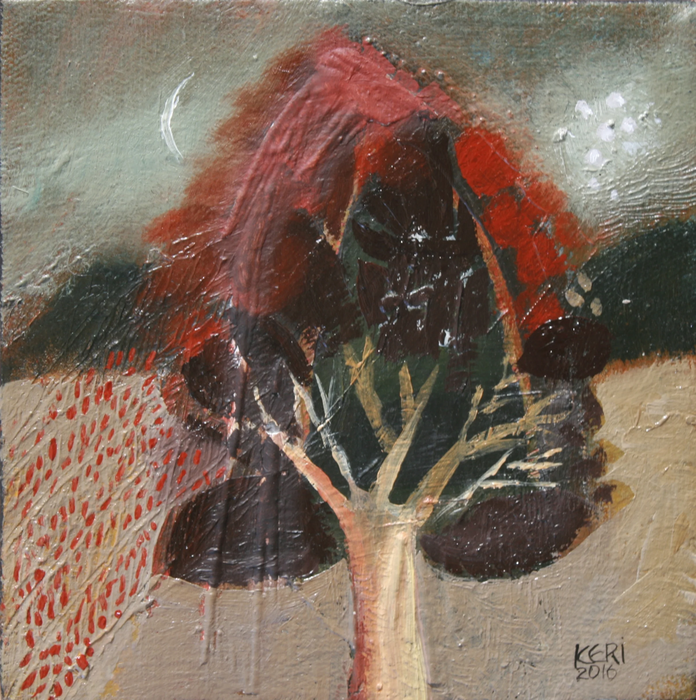 Autumn. Oil on canvas. 300mm x 230mm. Sold.