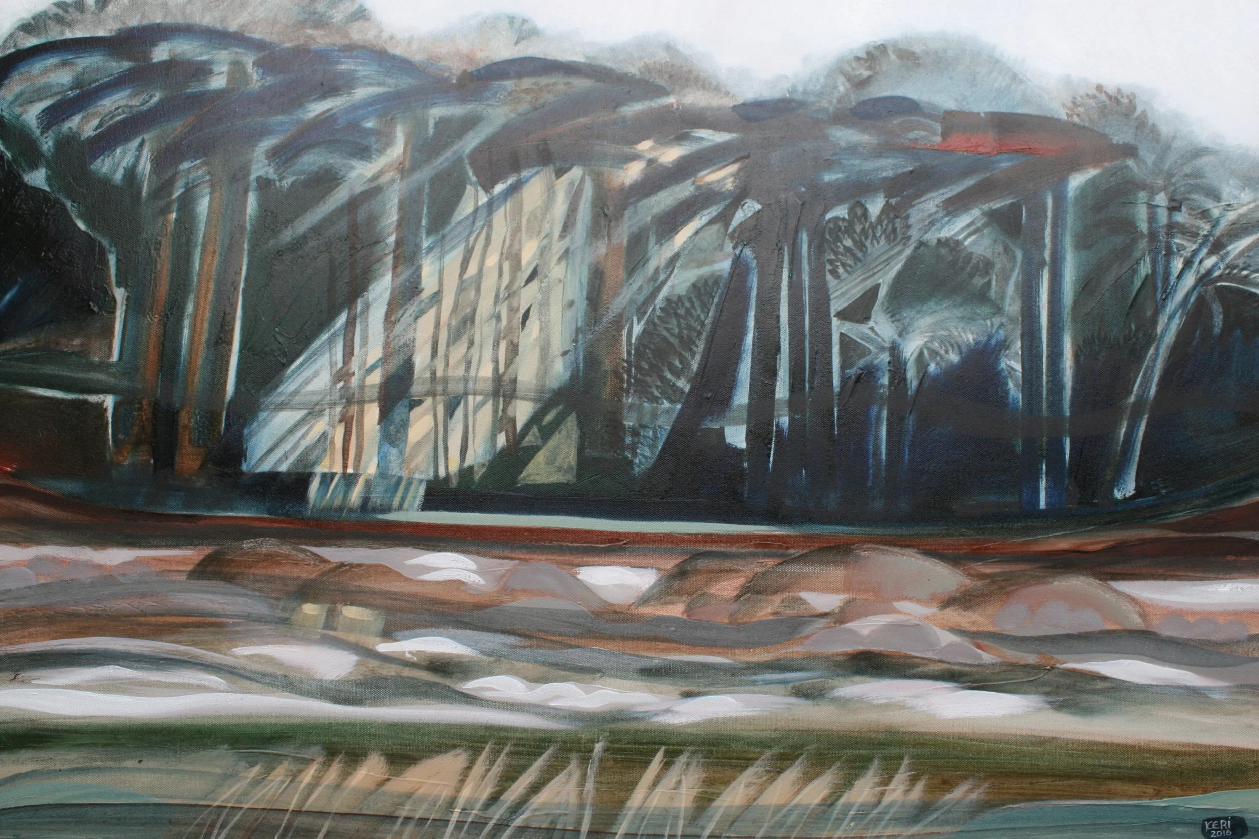 Kerikeri River. Oil on canvas. 600mm x 910mm. Donated to the Oct 2017 Hospice auction. 