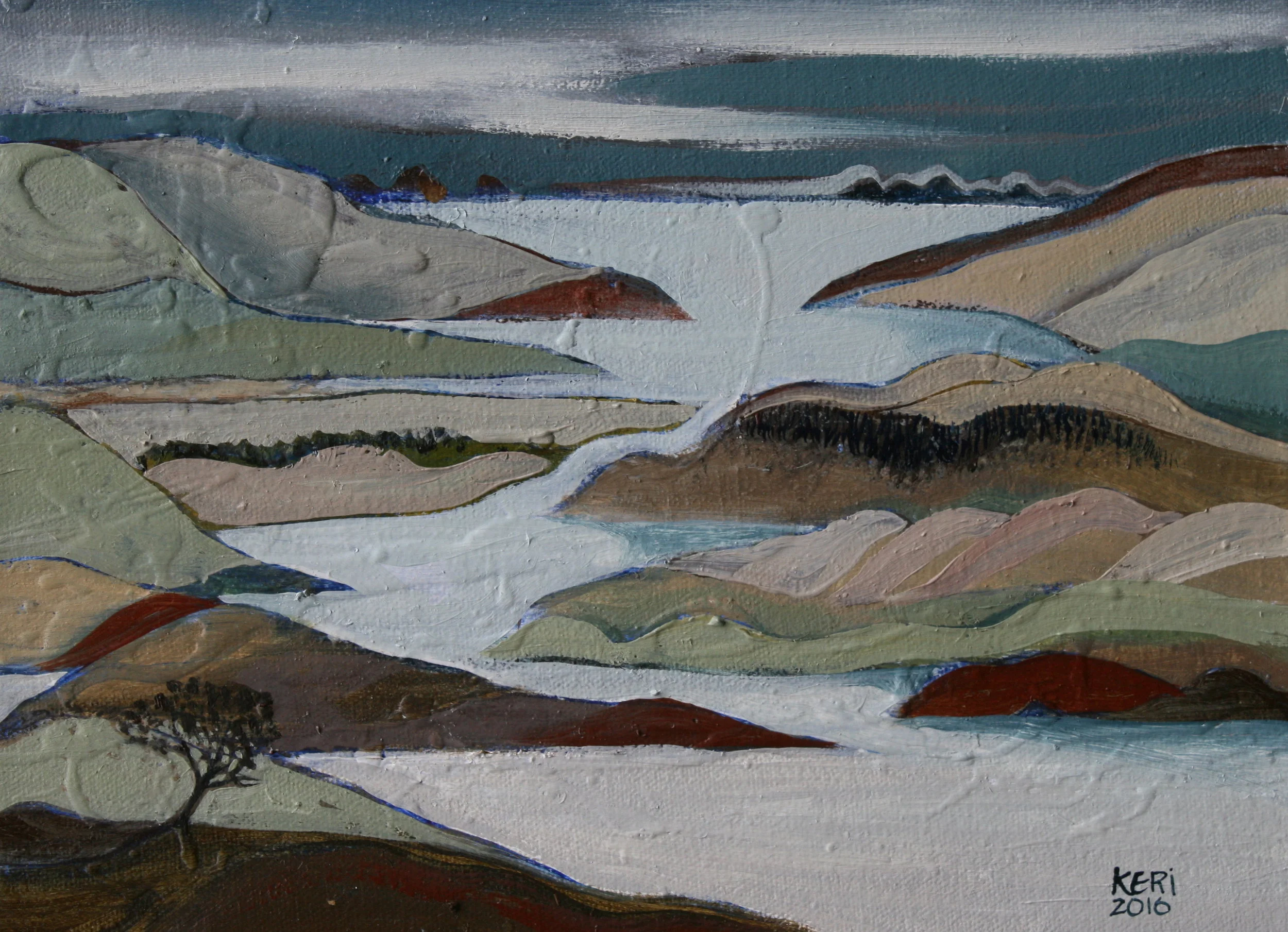 Kerikeri Inlet. Oil on canvas. 230mm x 300mm. 