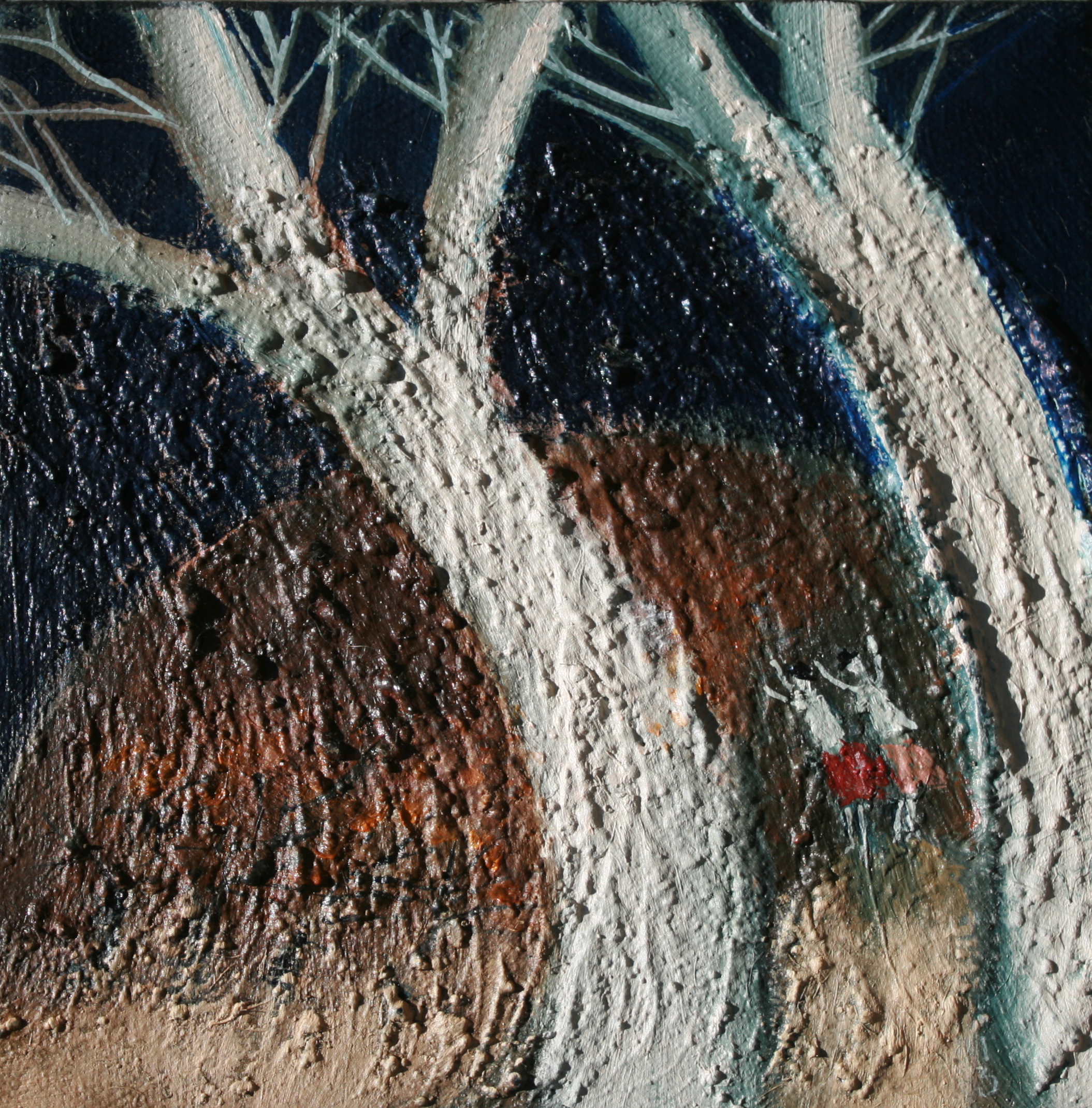 Friends. Mixed media. 150mm x 150mm. NZ$200