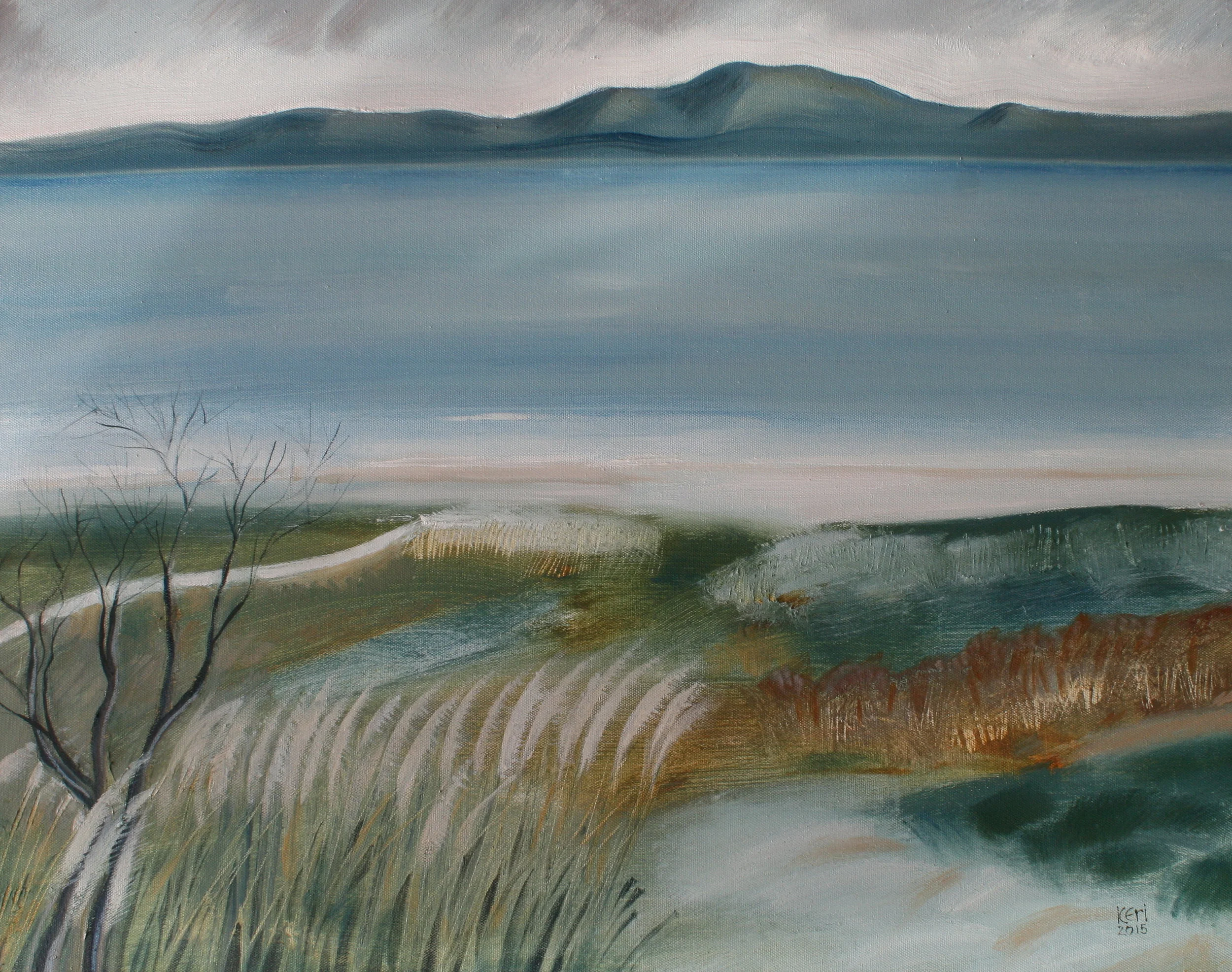 Puheke. Oil on canvas.  560mm x 710mm. Sold