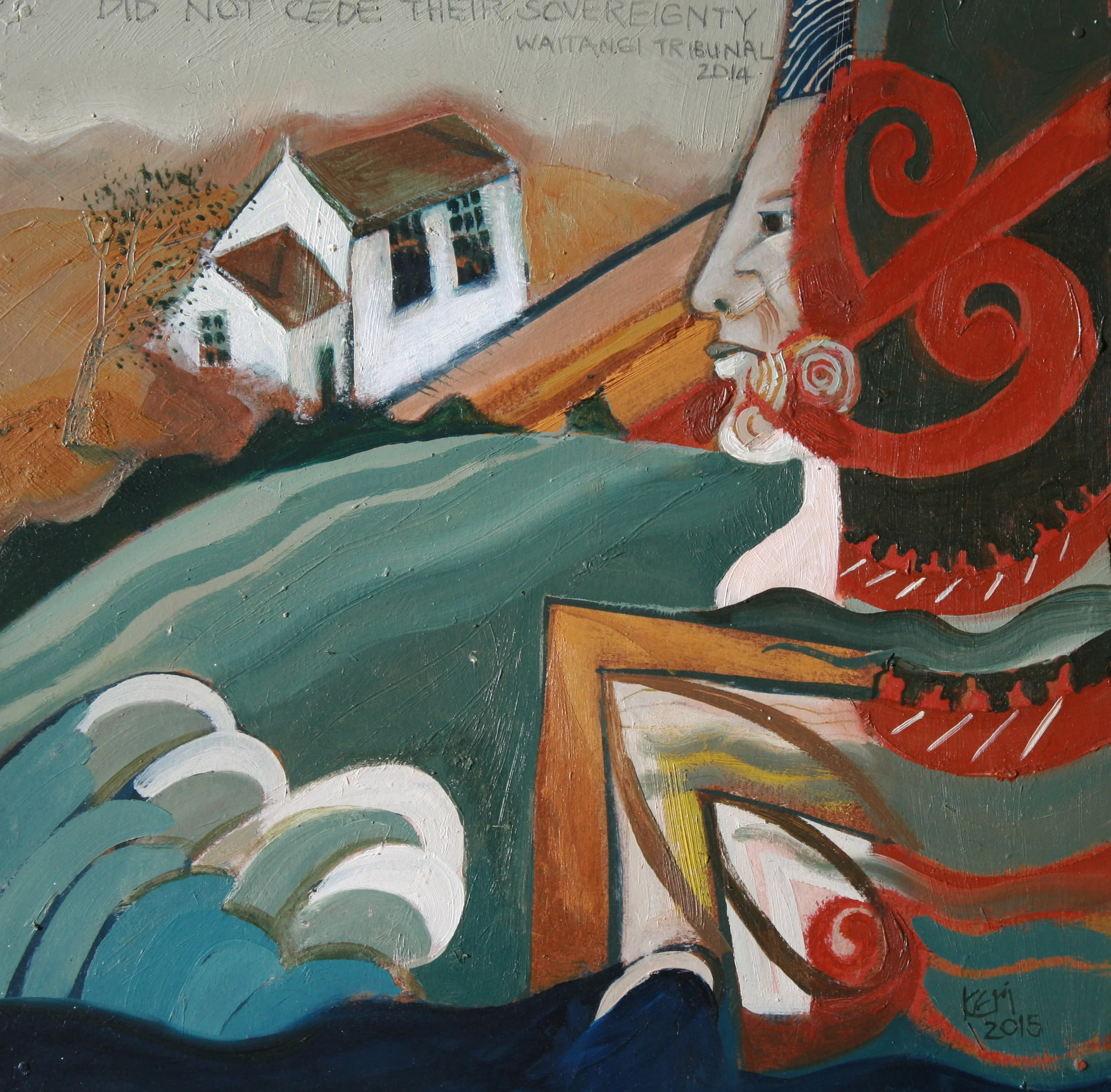 Waitangi Tribunal finding. 280mm x 260mm. Sold