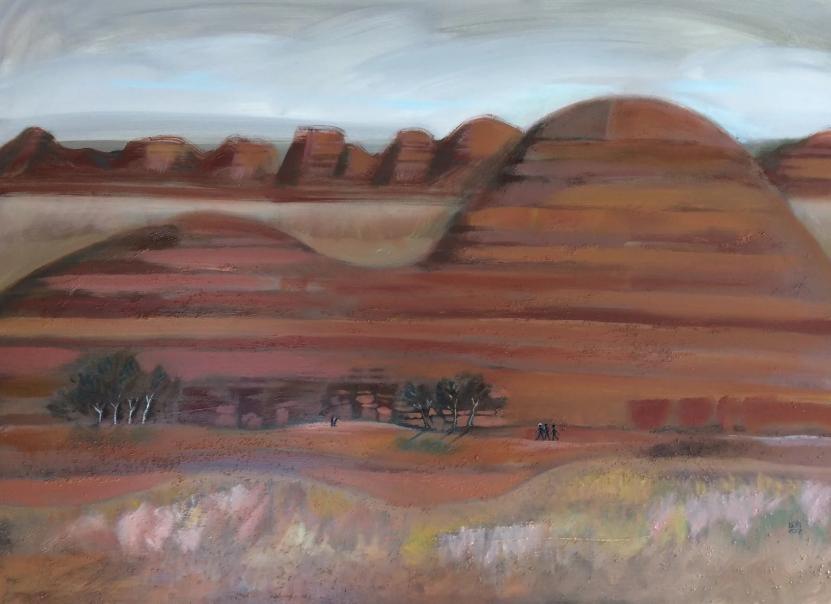 The Bungle Bungles. Oil and mixed media on canvas. 750 mm x 1000mm