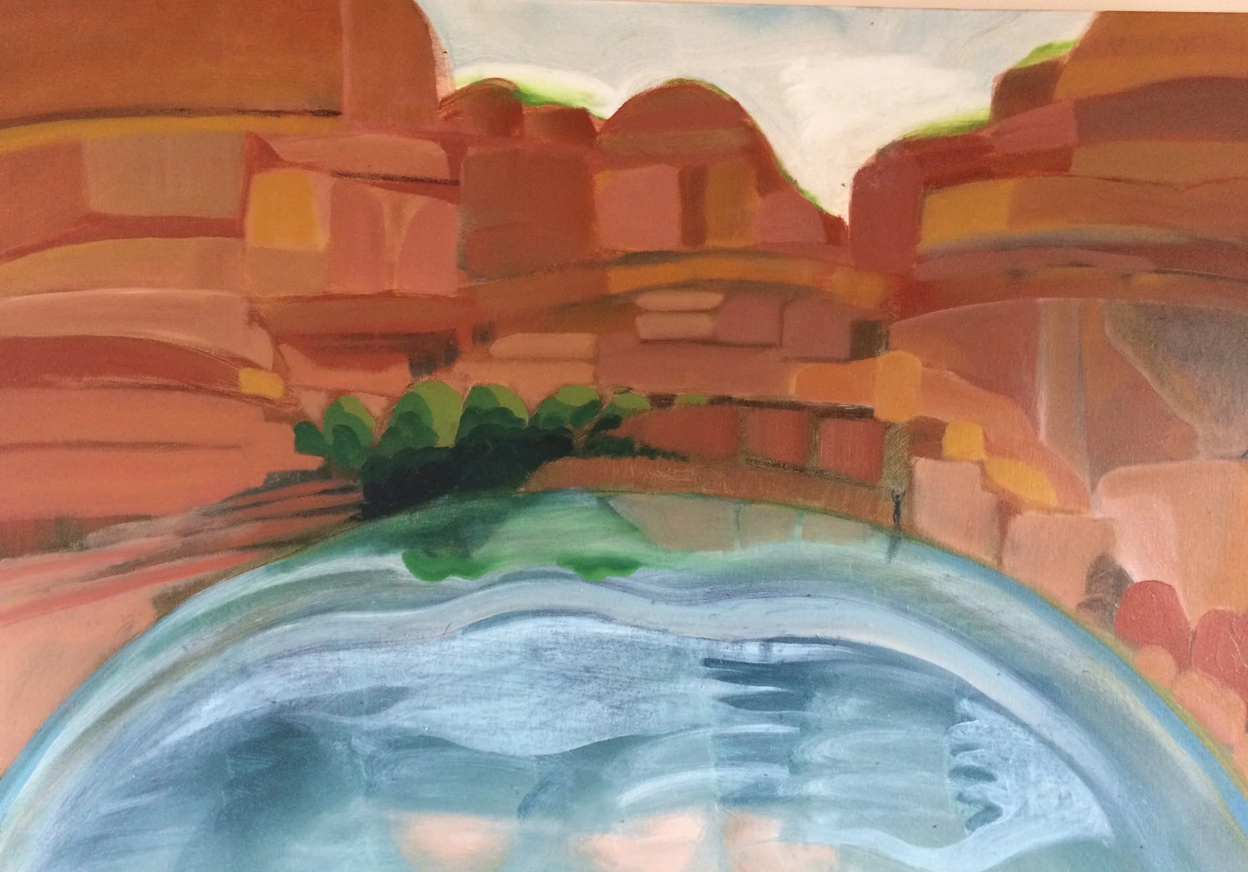 Karijini. Oil on canvas. 750mm x 1000mm