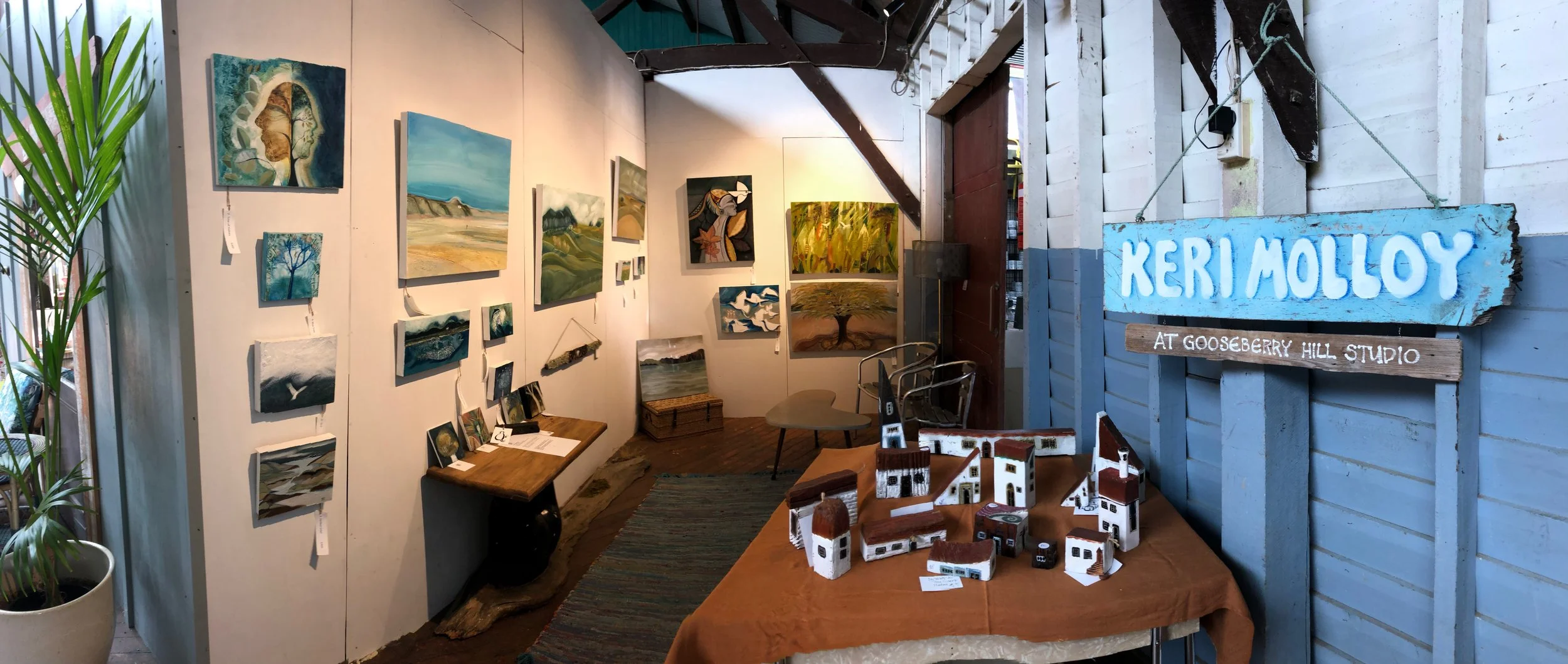 My gallery space at The Merchants in Kerikeri.