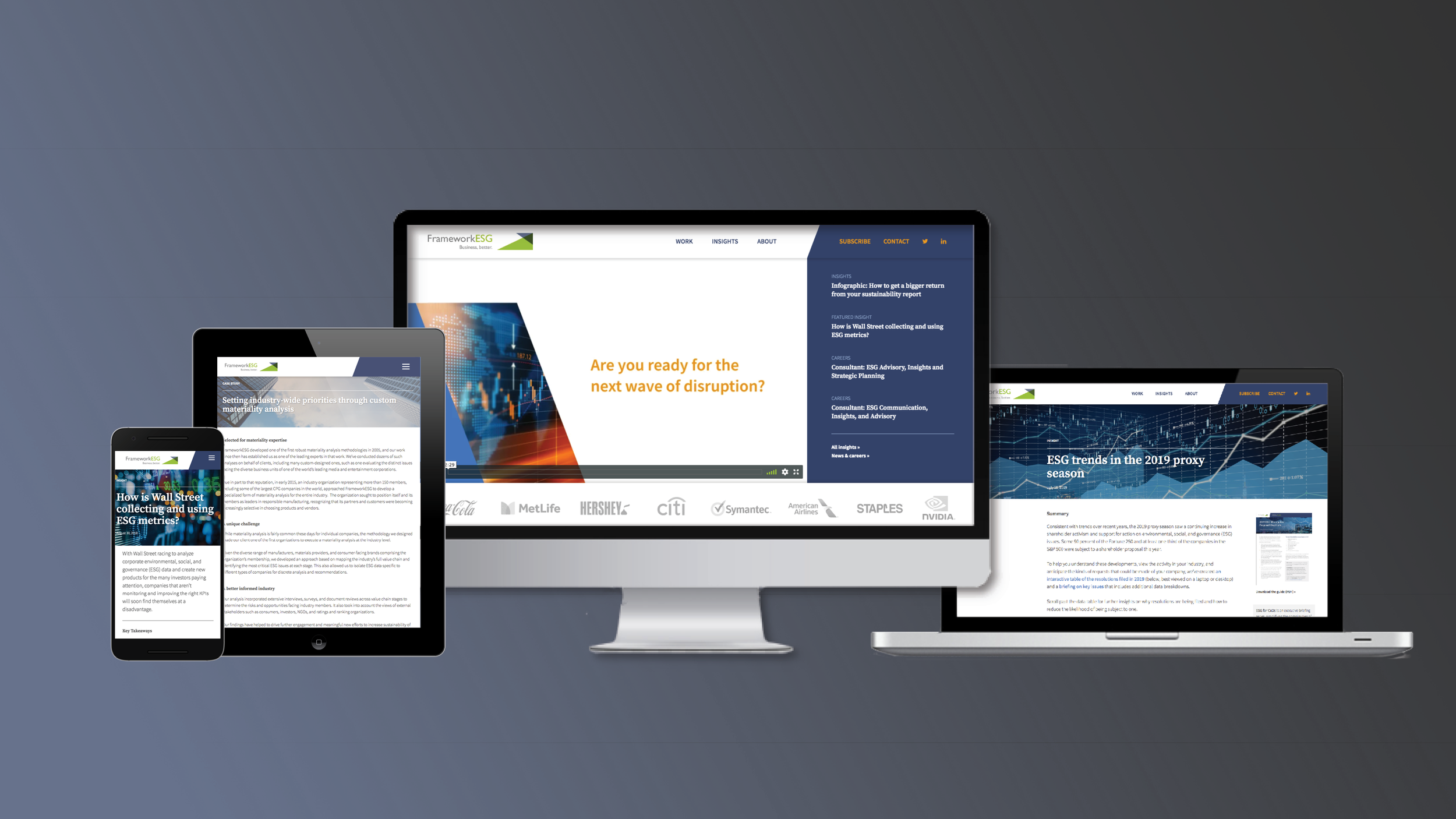 FrameworkESG website