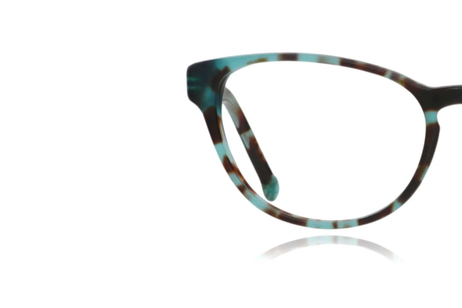 peep eyewear, Red or Dead turquoise blue glasses