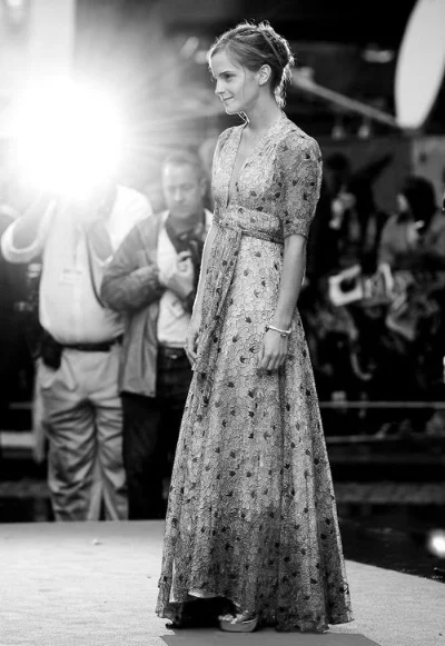 Emma Watson in vintage Ossie Clark