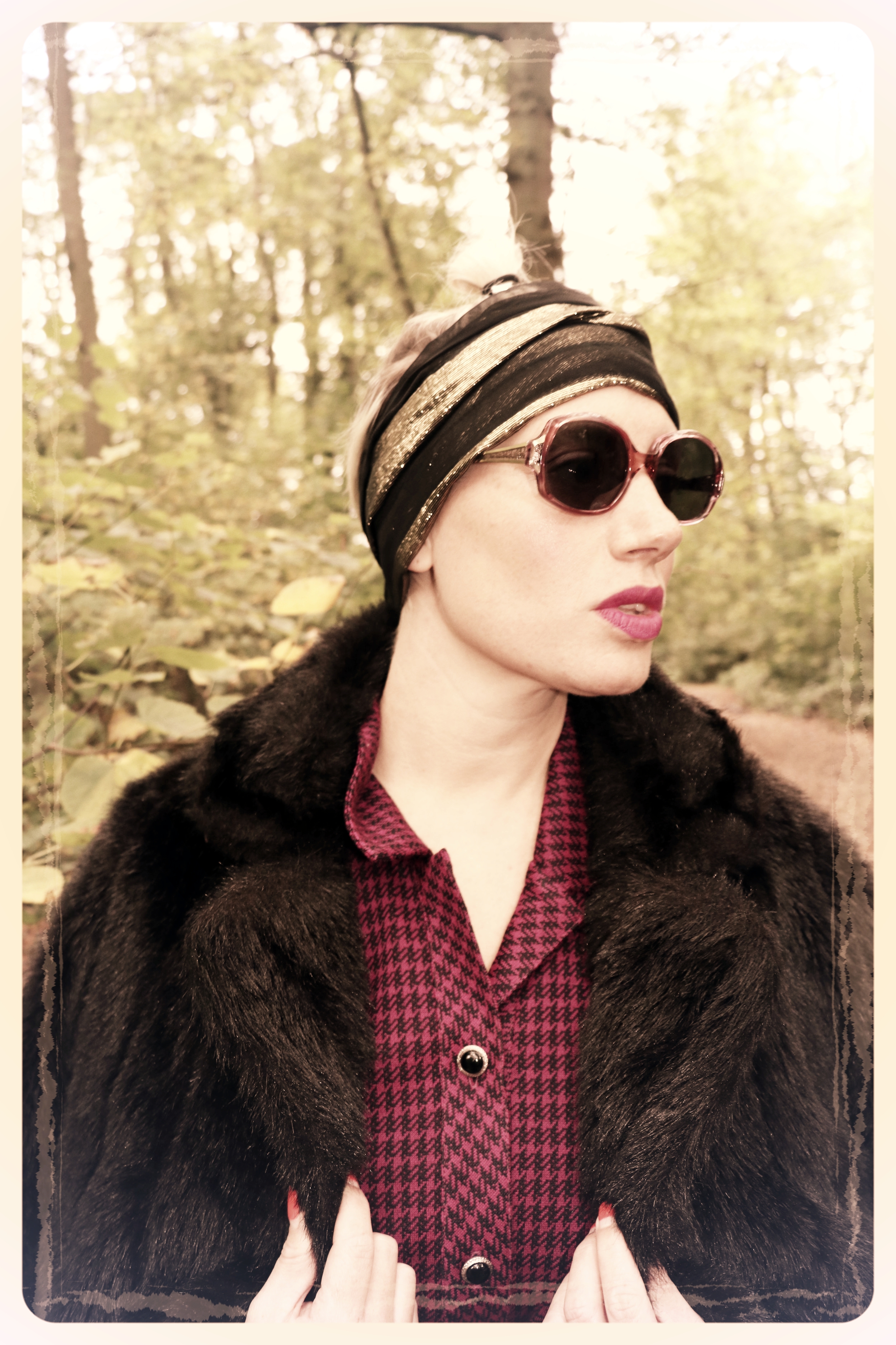 Peep Eyewear, Vintage Sunglasses, Violet, 1970s, Autumn Winter collection