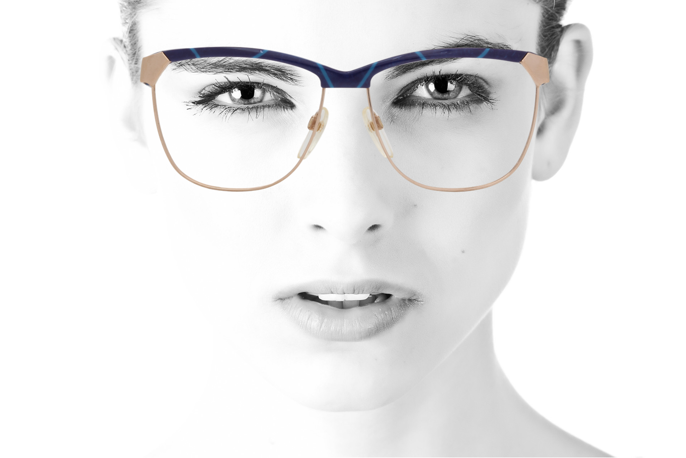Peep Eyewear, Vintage Glasses, 80s, Silhouette 6090, Gold