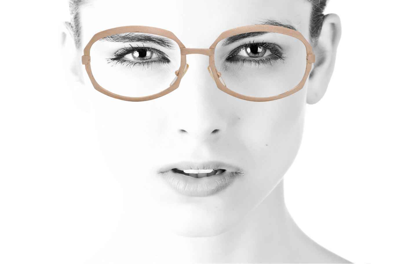 Peep Eyewear, Vintage Glasses, Gold Metal, Vicky, Cahours De Virgile, Paris,