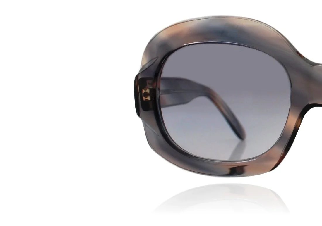 Peep Eyewear, 1970s Vintage Sunglasses, Oversize, Polariod, Smokey Grey, French, Side View