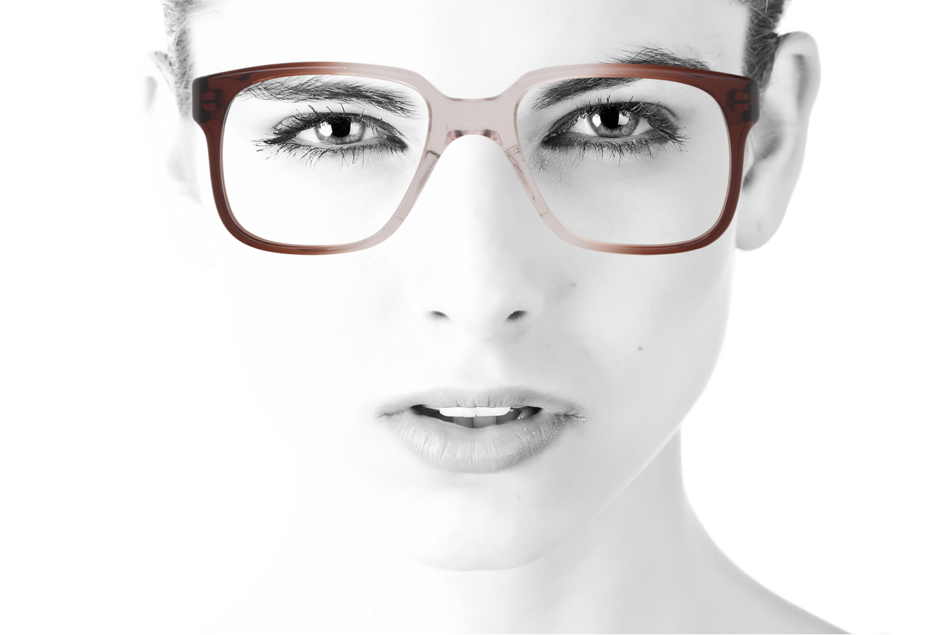 Peep Eyewear, Vintage Glasses, Brown and Clear, Bold, Square, Acetate,