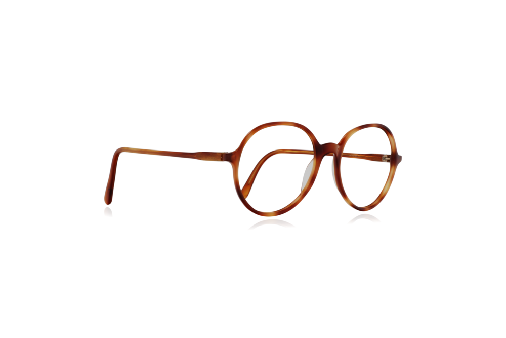 Original 1980s Giorgio Armani Glasses Frames, Round Tortoiseshell - Ginger  — Peep Eyewear