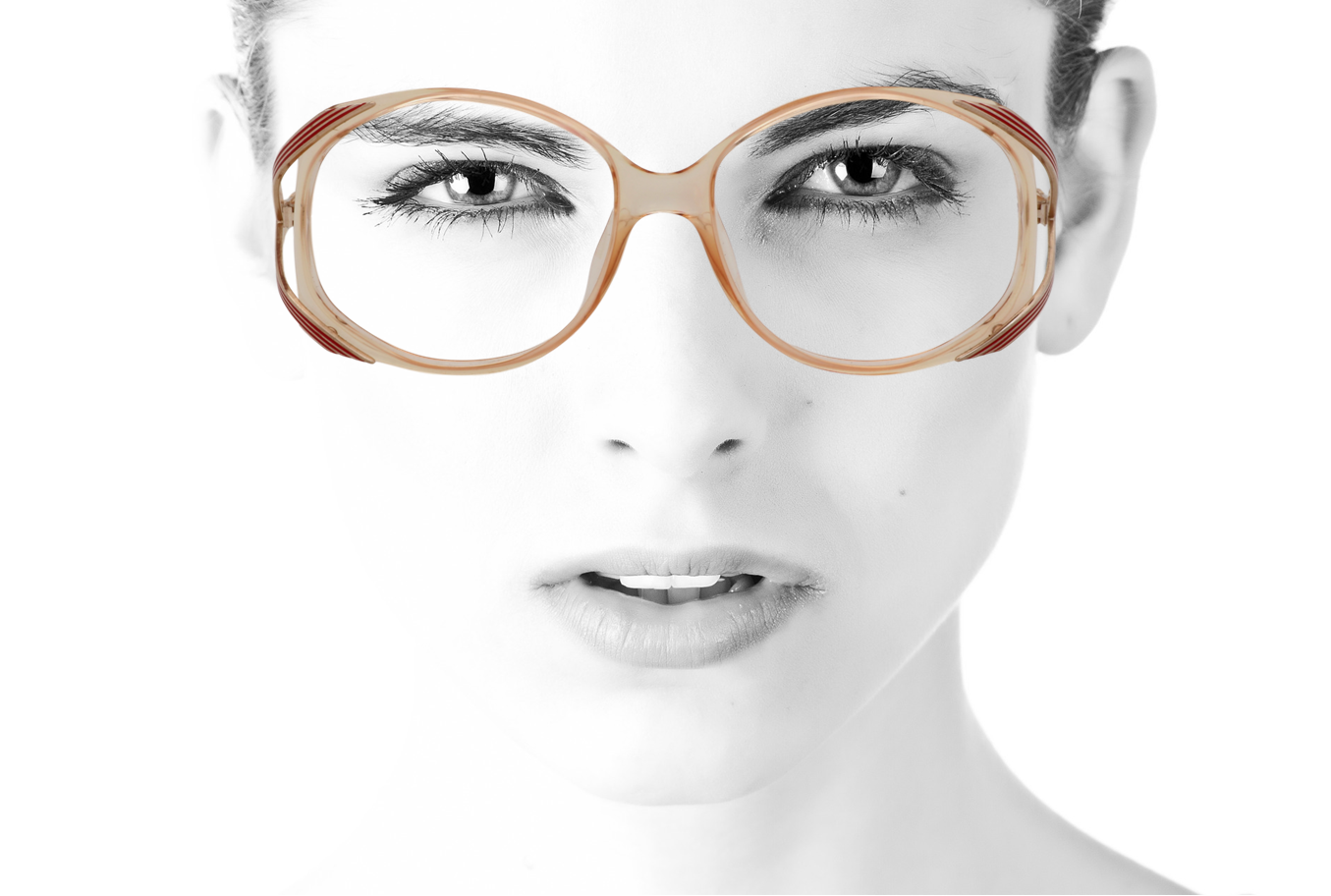 Peep Eyewear, Vintage Glasses Frames, Oval Optyl, 1980s, Christian Dior 2428,  