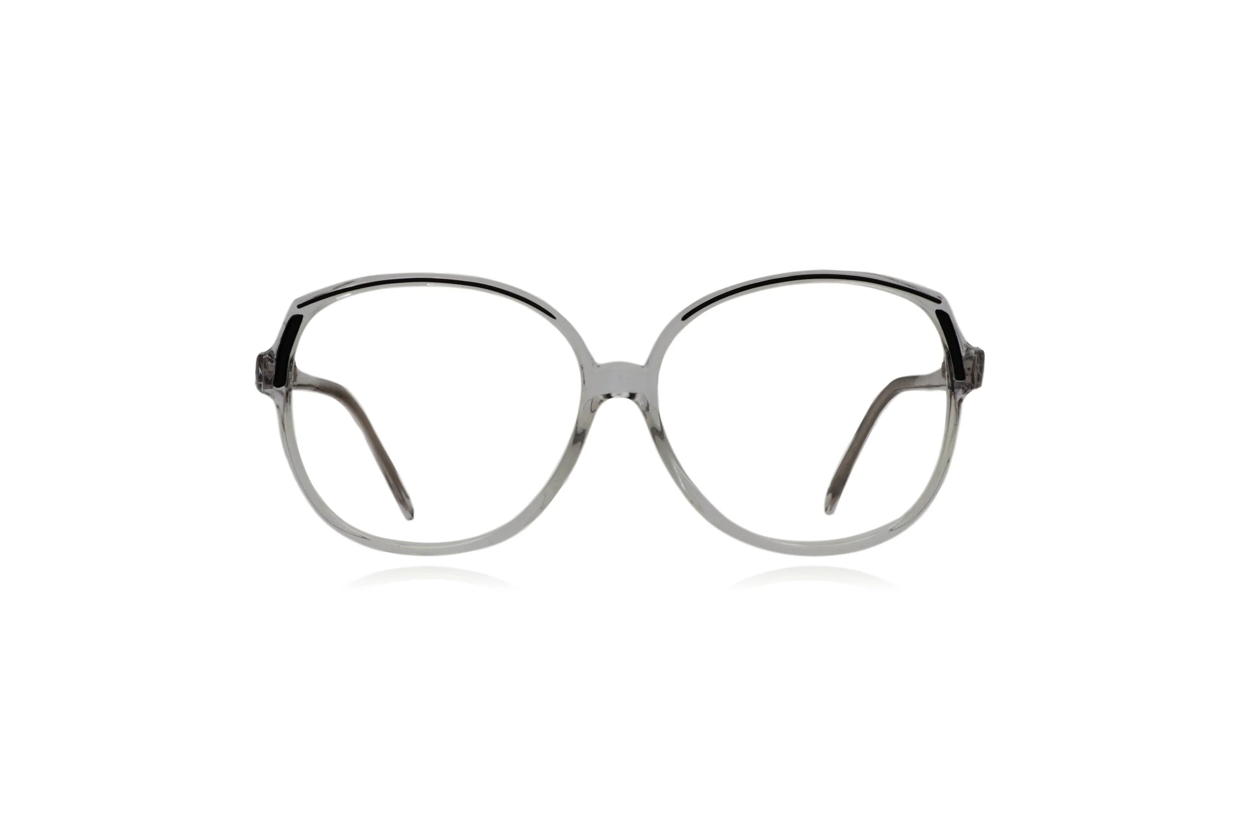 Peep Eyewear, Vintage Glasses Frames, 1980s Crystal Acetate, 