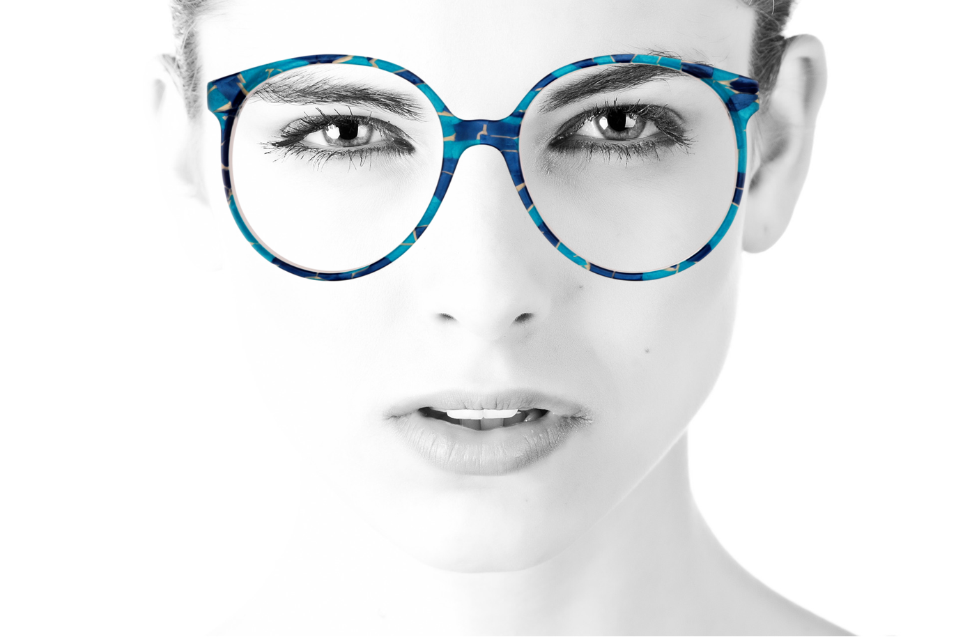 Peep Eyewear, Vintage Glasses, 80s Michael Selcott, Blue, 