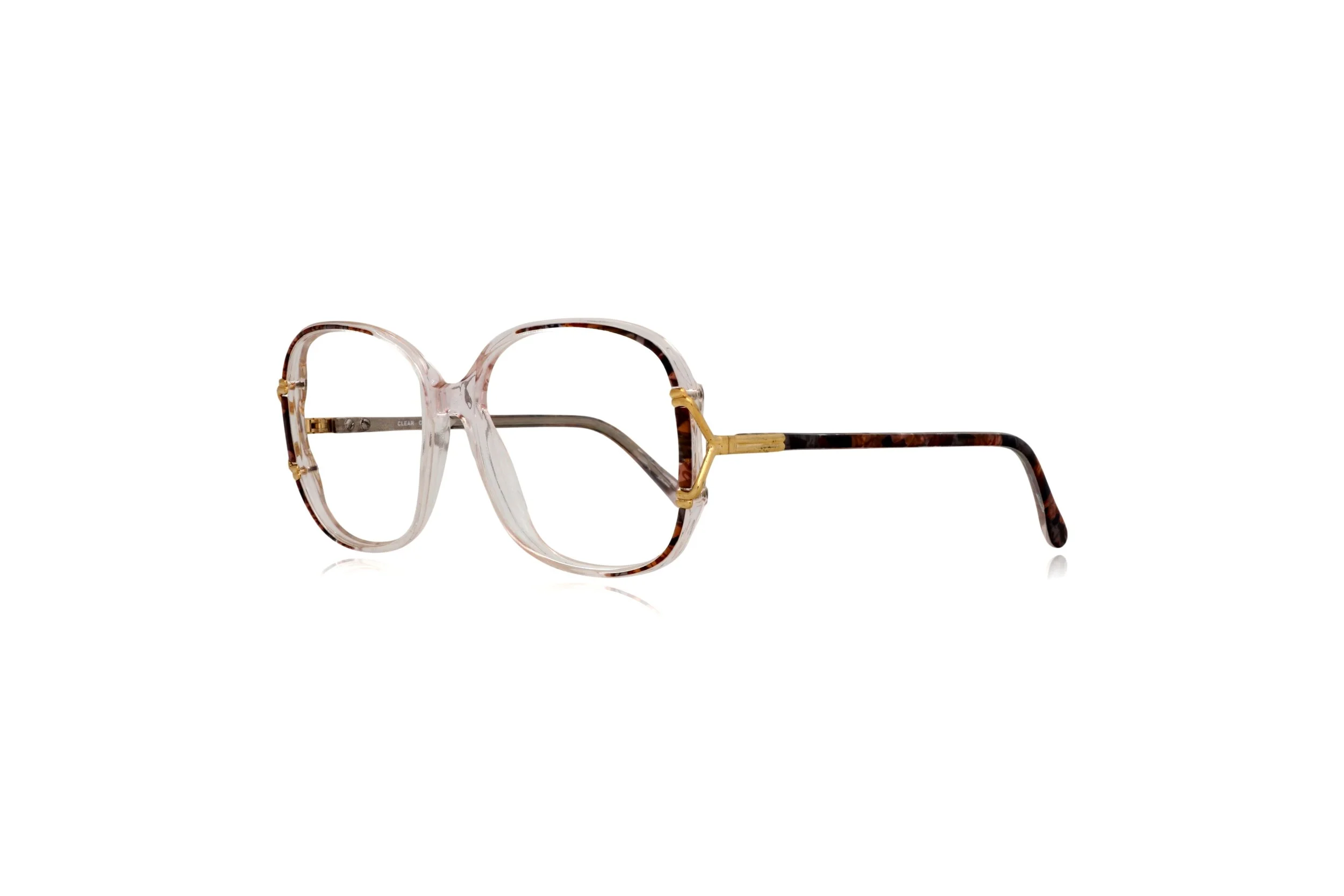 Peep Eyewear, Vintage Glasses, 90s Oversized Crystal Acetate,